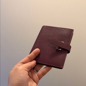 Elegant Purple Leather Wallet